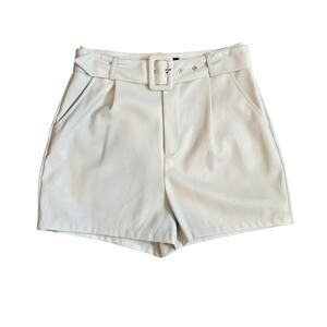 Nasty Gal Pleather Belted Shorts Sz. US 6